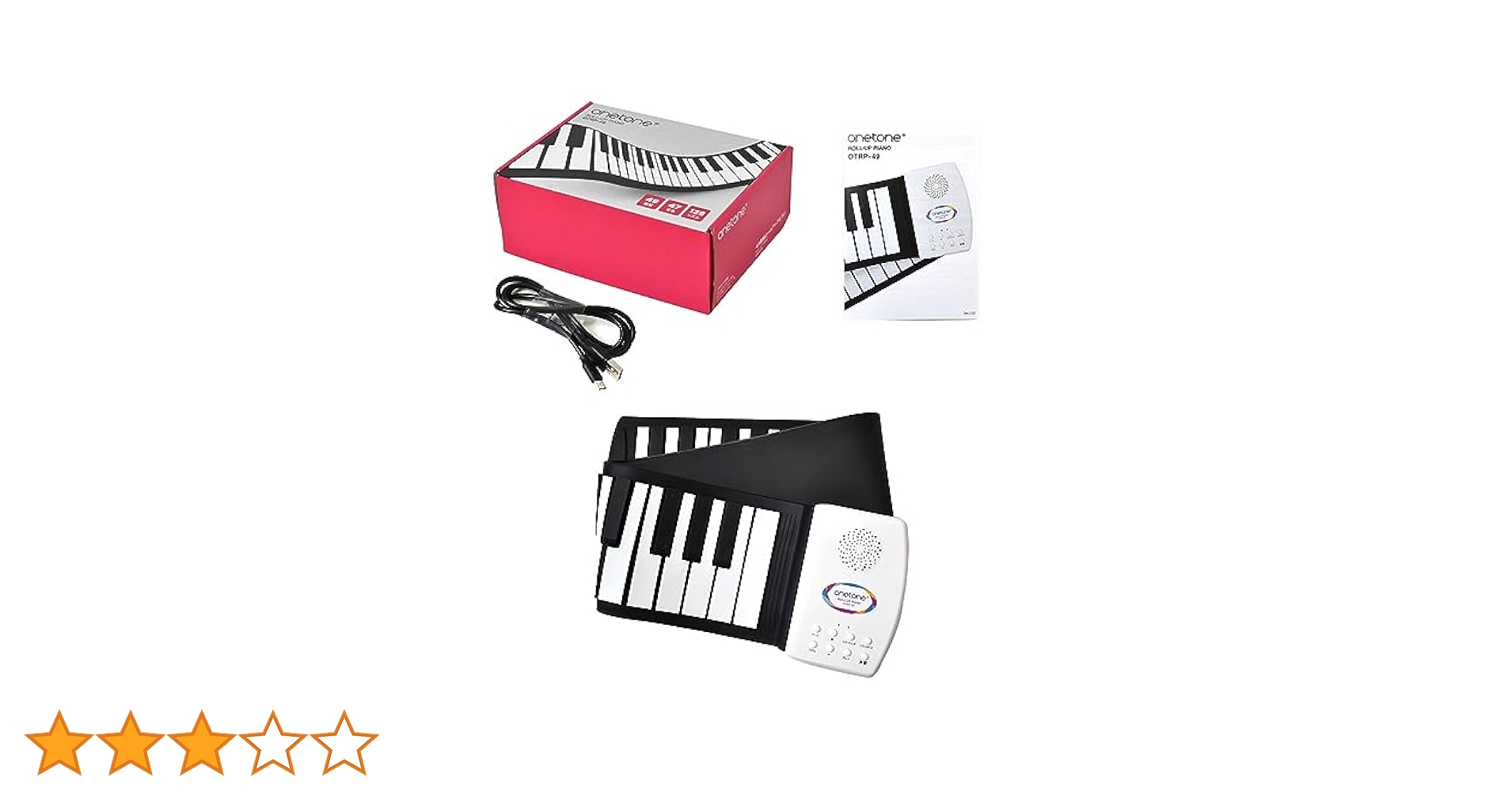 Amazon.co.jp: ONETONE ワントーン ロールピアノ (ロールアップ